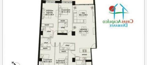 4 غرف نوم شقة في Guerrero, Mexico رقم 167574 2