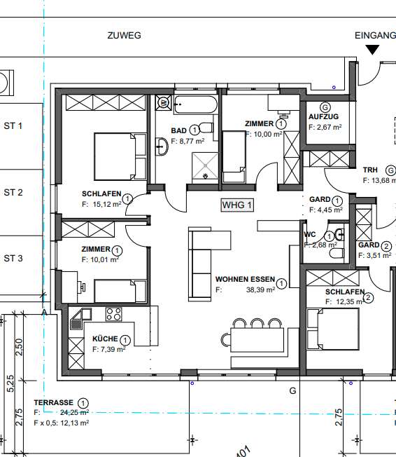 Apartamento T3 em Tuttlingen, Germany N.º 272673