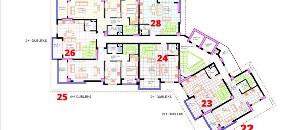 Квартира с 2 комнатами в Оба, Турция № 30000 5