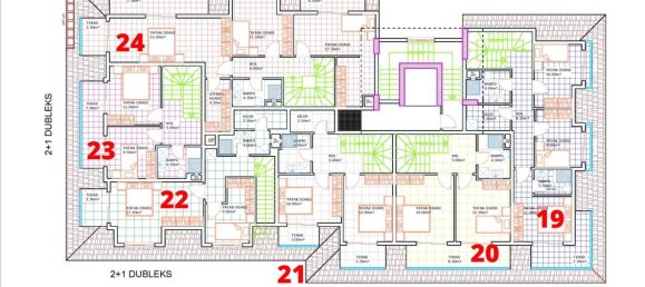 Квартира с 2 комнатами в Оба, Турция № 30000 8