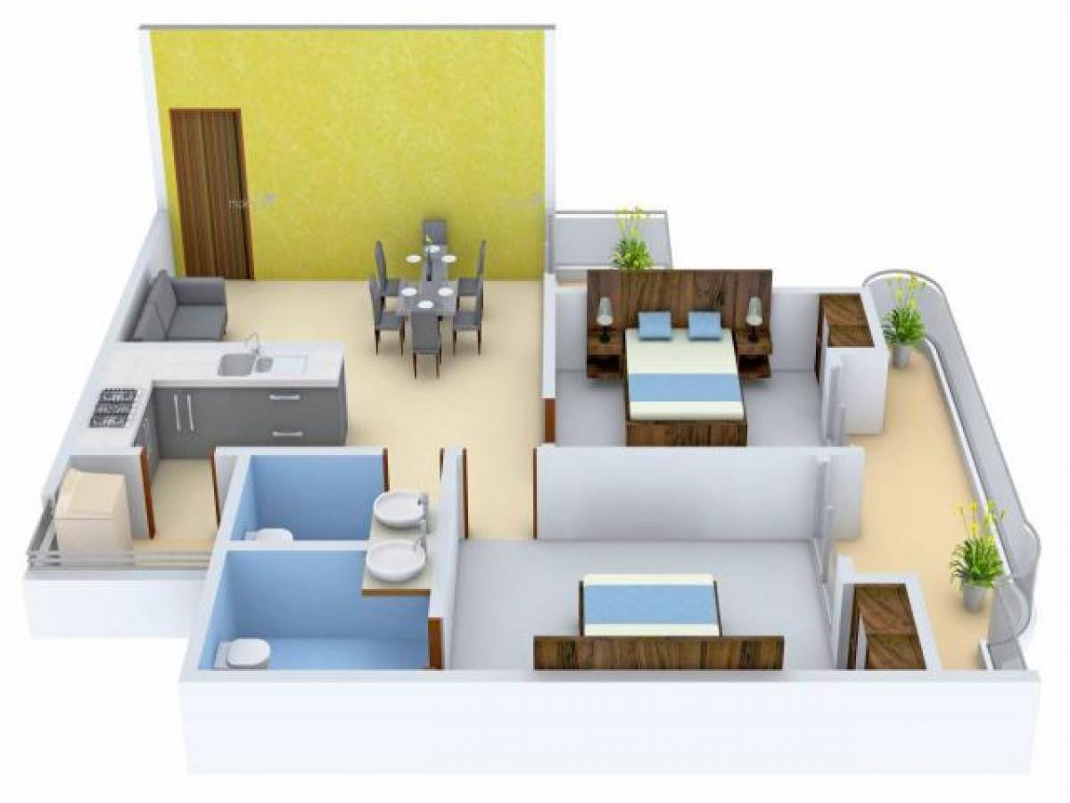 2 bedrooms House in Ghaziabad, India No. 59797