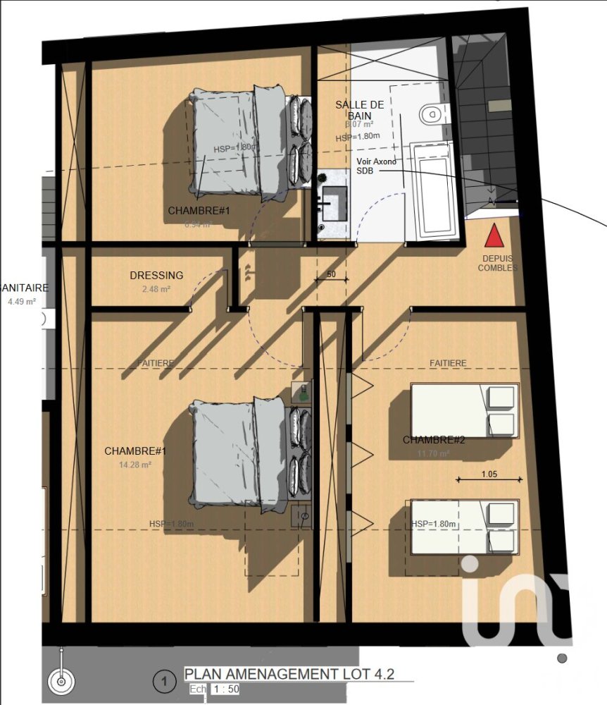3 Schlafzimmer Doppelhaus in Moulins-les-Metz, France, Nr. 245336