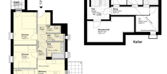 3 rooms Apartment in Meidling, Austria No. 121832 14