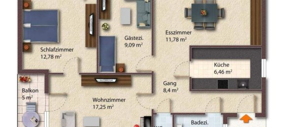 4 rooms Apartment in Puntigam, Austria No. 133124 22