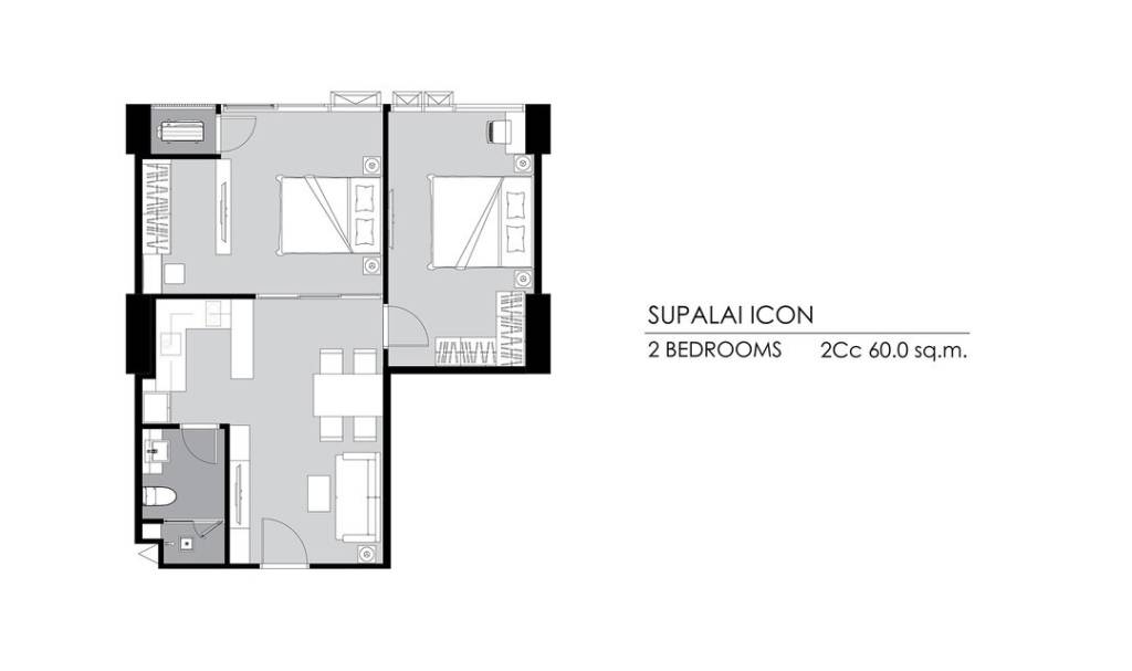 شقة 2 غرف نوم  في Railay Beach, Thailand رقم 19900