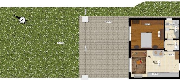 2 rooms Apartment in San Giuliano Milanese, Italy No. 30353 21