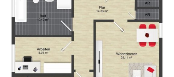 4-salle Appartement à Jerichower Land, Germany No. 282285 15