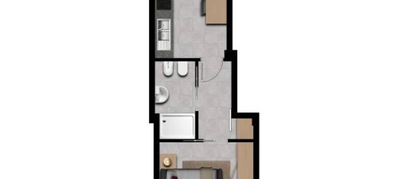 2-salle Appartement à Turin, Italy No. 3093 20