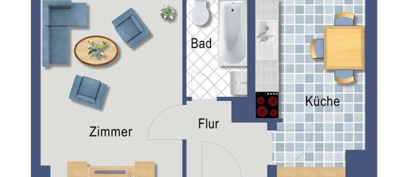 1 غرف نوم شقة في Tempelhof, Germany رقم 341118 8