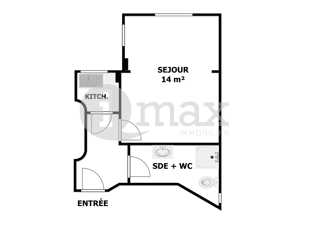 Estúdio em Courbevoie, France N.º 141876