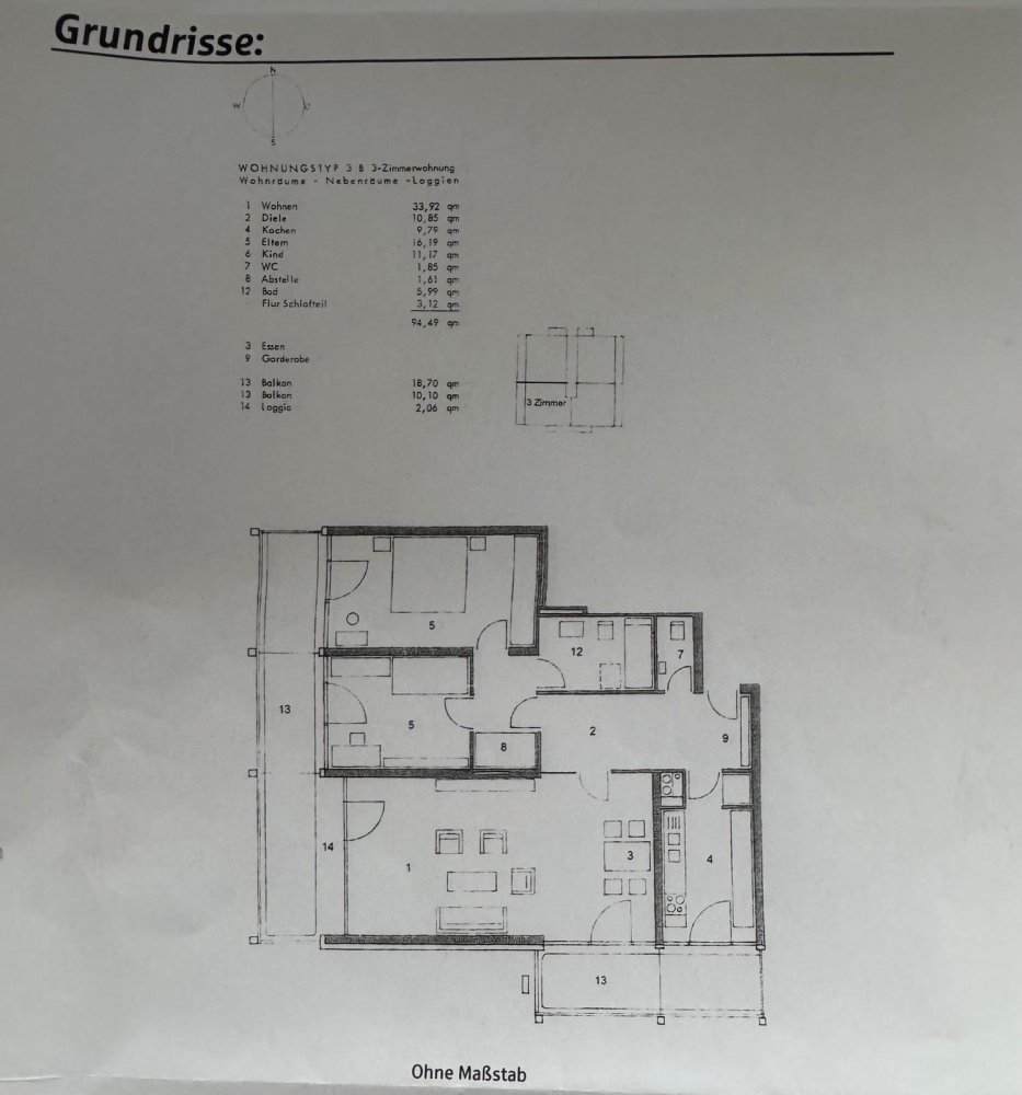 1 غرف نوم شقة في Schweinfurt, Germany رقم 322976