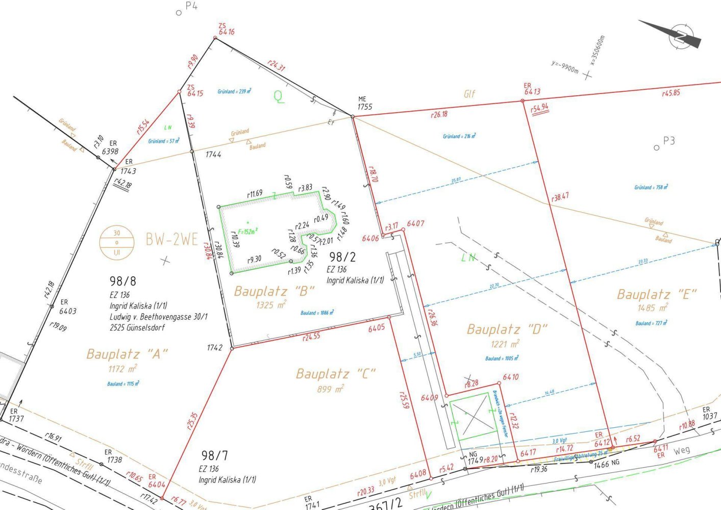 Grundstück in St. Andrä-Wördern, Austria 1172m², Nr. 94707