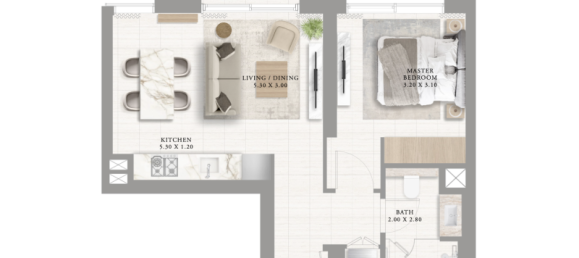 1 bedroom Apartment in Dubai Creek Harbour (The Lagoons), UAE No. 121591 5