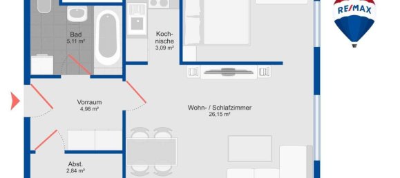 2 rooms Apartment in Favoriten, Austria No. 133152 10