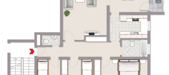 3 Schlafzimmer Wohnung in Offenbach am Main, Germany, Nr. 278923 12