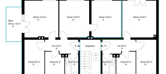 Квартира с 3 спальнями в Бонн, Германия № 247290 10