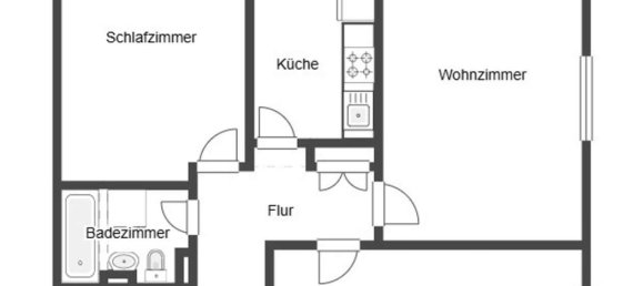 Квартира с 2 спальнями в Любек, Германия № 236826 12
