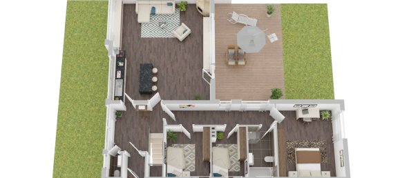 2 غرف نوم منزل في Wandsbek, Germany رقم 107914 26