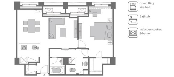 1 chambre appartement à louer à Hai Phong, Vietnam № 19942 3