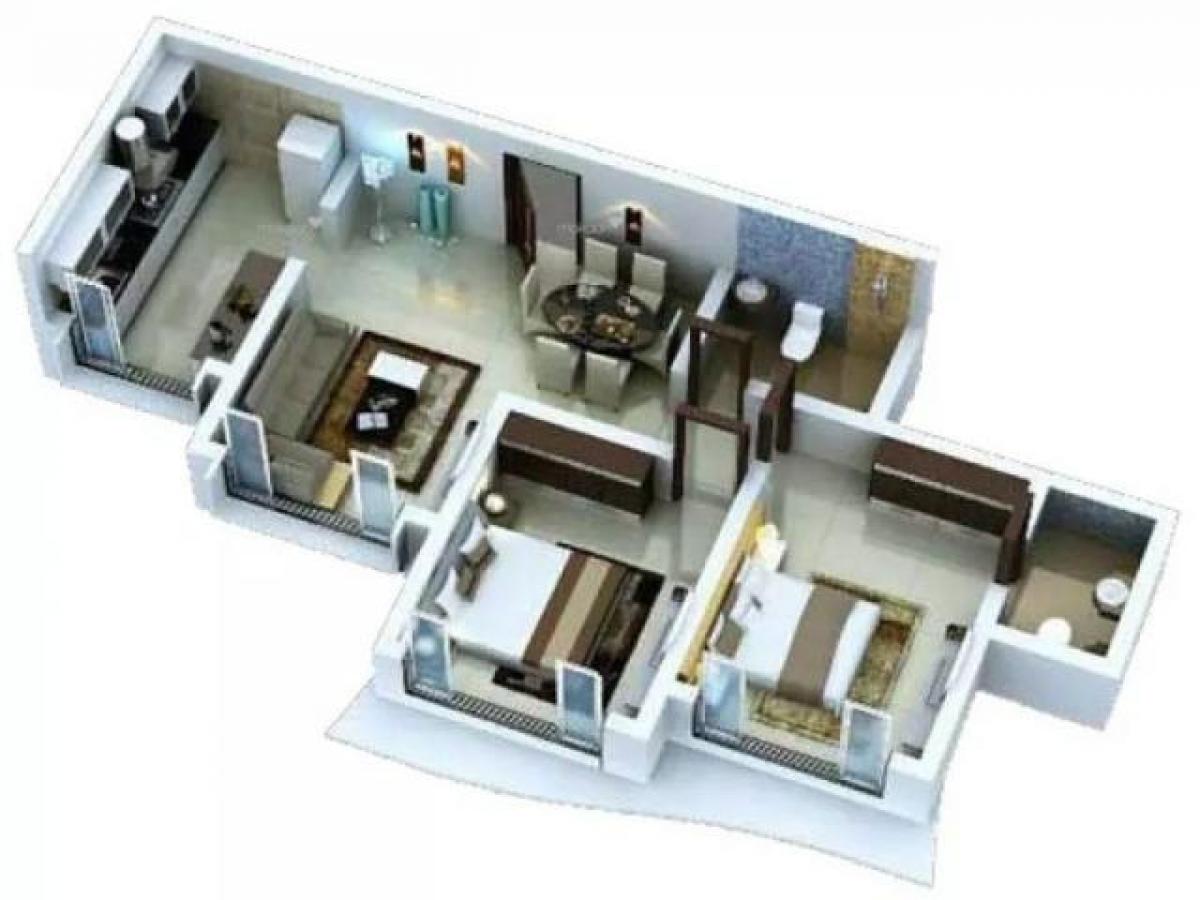 Дом с 2 спальнями в Мумбаи, Индия № 26016