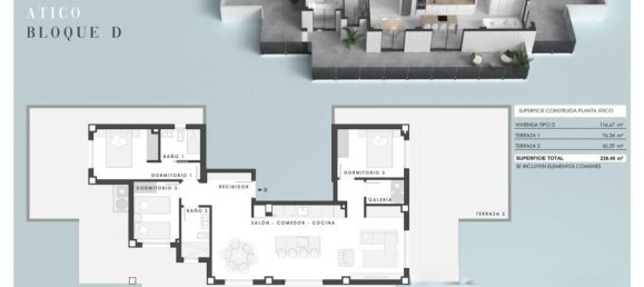 3 غرف نوم قطعة أرض في Benidorm, Spain رقم 119450 2