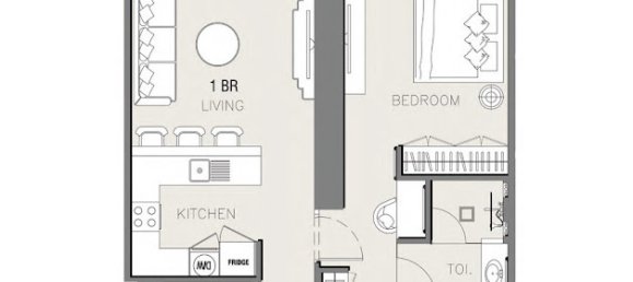 1 Schlafzimmer Wohnung in MBL ROYAL, Dubai, UAE, Nr. 60492 11