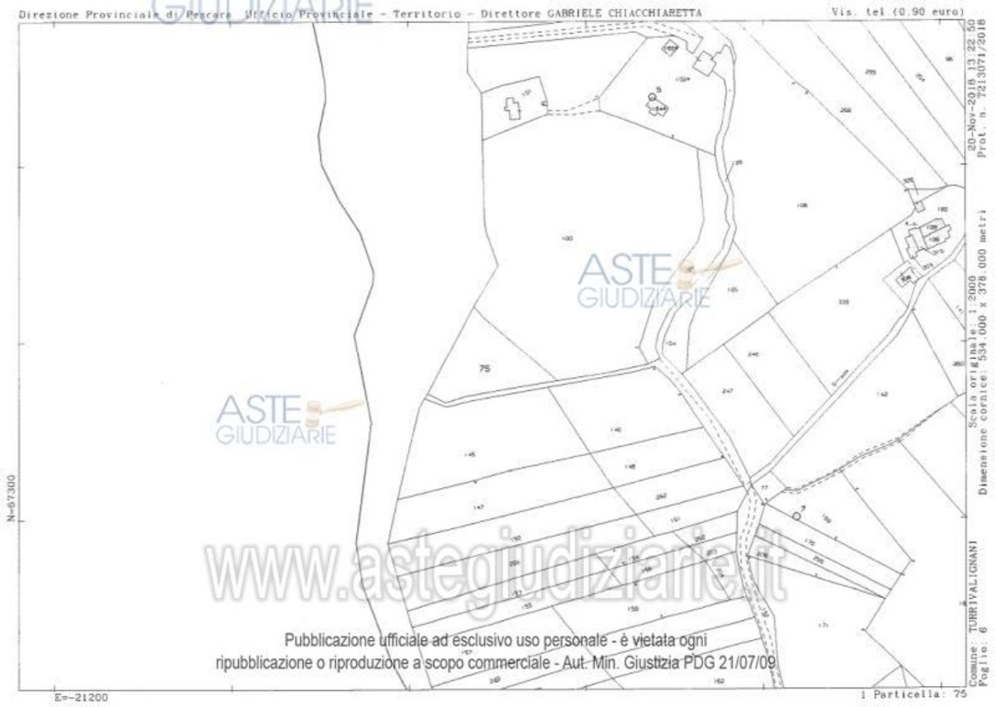 43950m² Land in Turrivalignani, Italy No. 382414