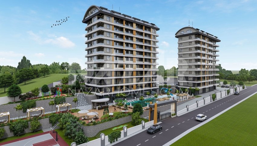 Wohnung 1+1 in Alanya, Turkey, Nr. 14391