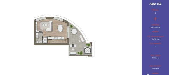 5-Zimmer Penthouse in Milan, Italy, Nr. 247445 10