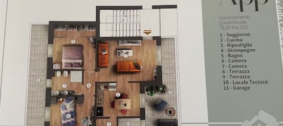 2-Zimmer Wohnung in Campi Bisenzio, Italy, Nr. 171078 9