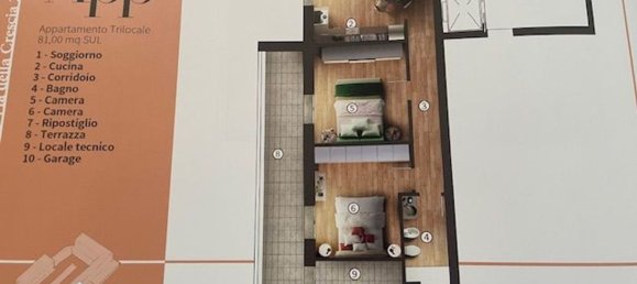 2-Zimmer Wohnung in Campi Bisenzio, Italy, Nr. 171078 13