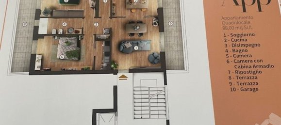 2-Zimmer Wohnung in Campi Bisenzio, Italy, Nr. 171078 14