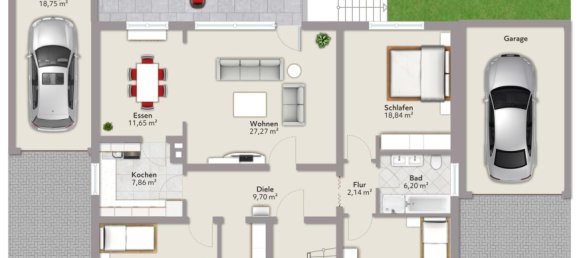 6 غرف نوم تاون هاوس في Morfelden-Walldorf, Germany رقم 297619 15