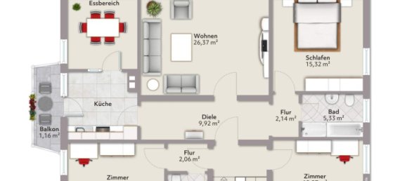 6 غرف نوم تاون هاوس في Morfelden-Walldorf, Germany رقم 297619 16