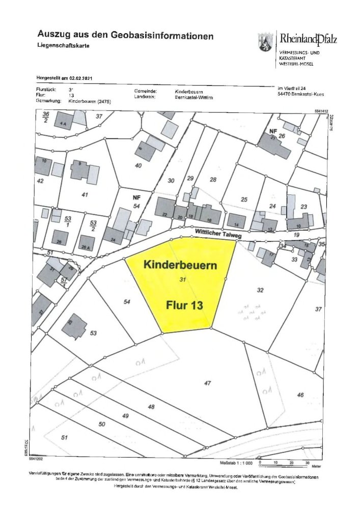  Land in Bernkastel-Wittlich, Germany No. 130297