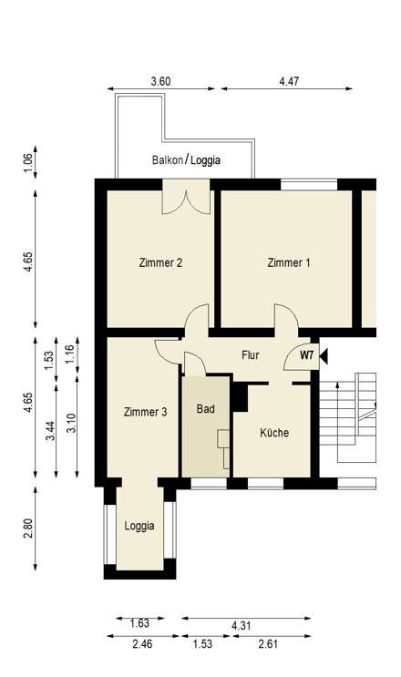 2 Schlafzimmer Wohnung in Friedrichshain, Germany, Nr. 299094