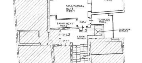 2 rooms Apartment in Ferrara, Italy No. 25060 2