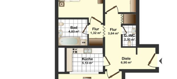 2 Schlafzimmer Wohnung in München, Germany, Nr. 226535 17