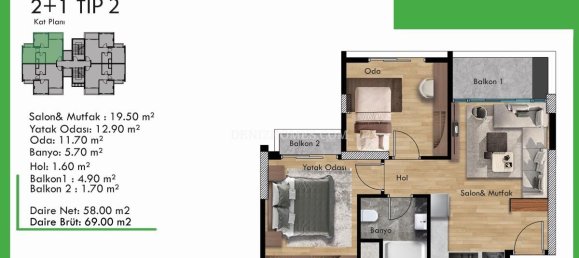 3-salle Villa à Denizli, Turkey No. 31767 24