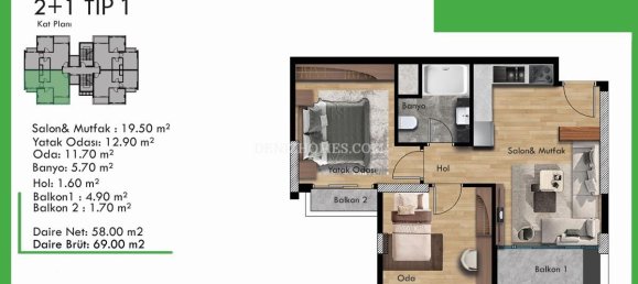 3-salle Villa à Denizli, Turkey No. 31767 23