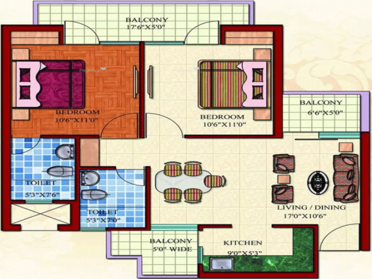 2 bedrooms House in Noida, India No. 68126