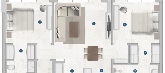 2 chambres Appartement à Sola Residences, Jebel Ali, UAE No. 65454 2