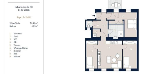 Apartamento de 4 habitaciónes en Penzing, Austria No. 137573 9