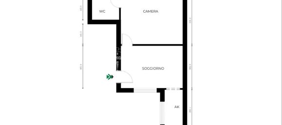 2 rooms Apartment in Bologna, Italy No. 26606 22