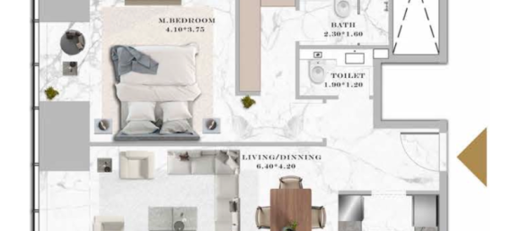 1 Schlafzimmer Doppelhaus in Dubai Marina, UAE, Nr. 121512 7