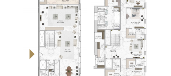 1 Schlafzimmer Doppelhaus in Dubai Marina, UAE, Nr. 121512 14