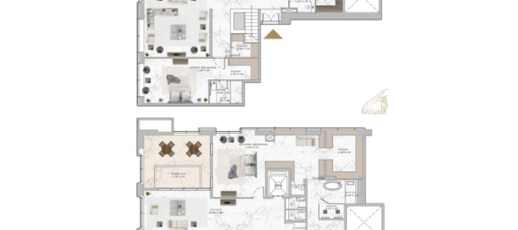 1 Schlafzimmer Doppelhaus in Dubai Marina, UAE, Nr. 121512 13