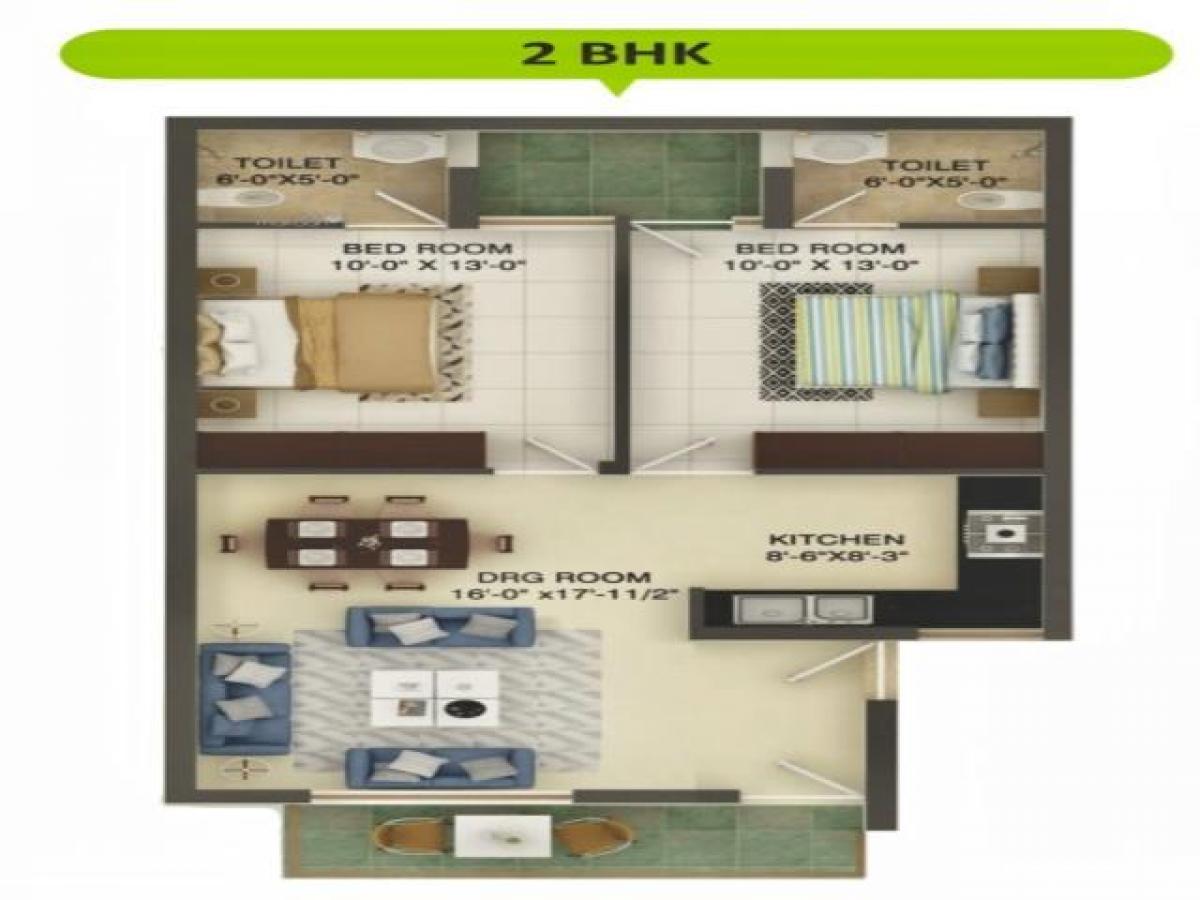 2 bedrooms House in Mohali, India No. 48650