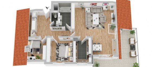 Квартира с 2 спальнями в Рейн-Неккар, Германия № 101209 24