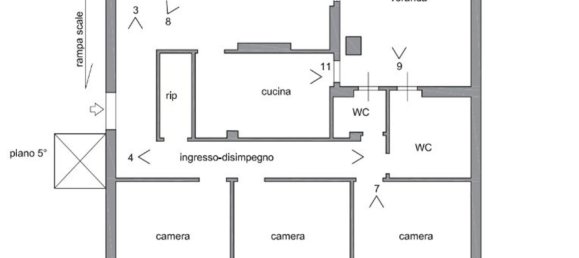 5 rooms Apartment in Sesto Fiorentino, Italy No. 188588 16